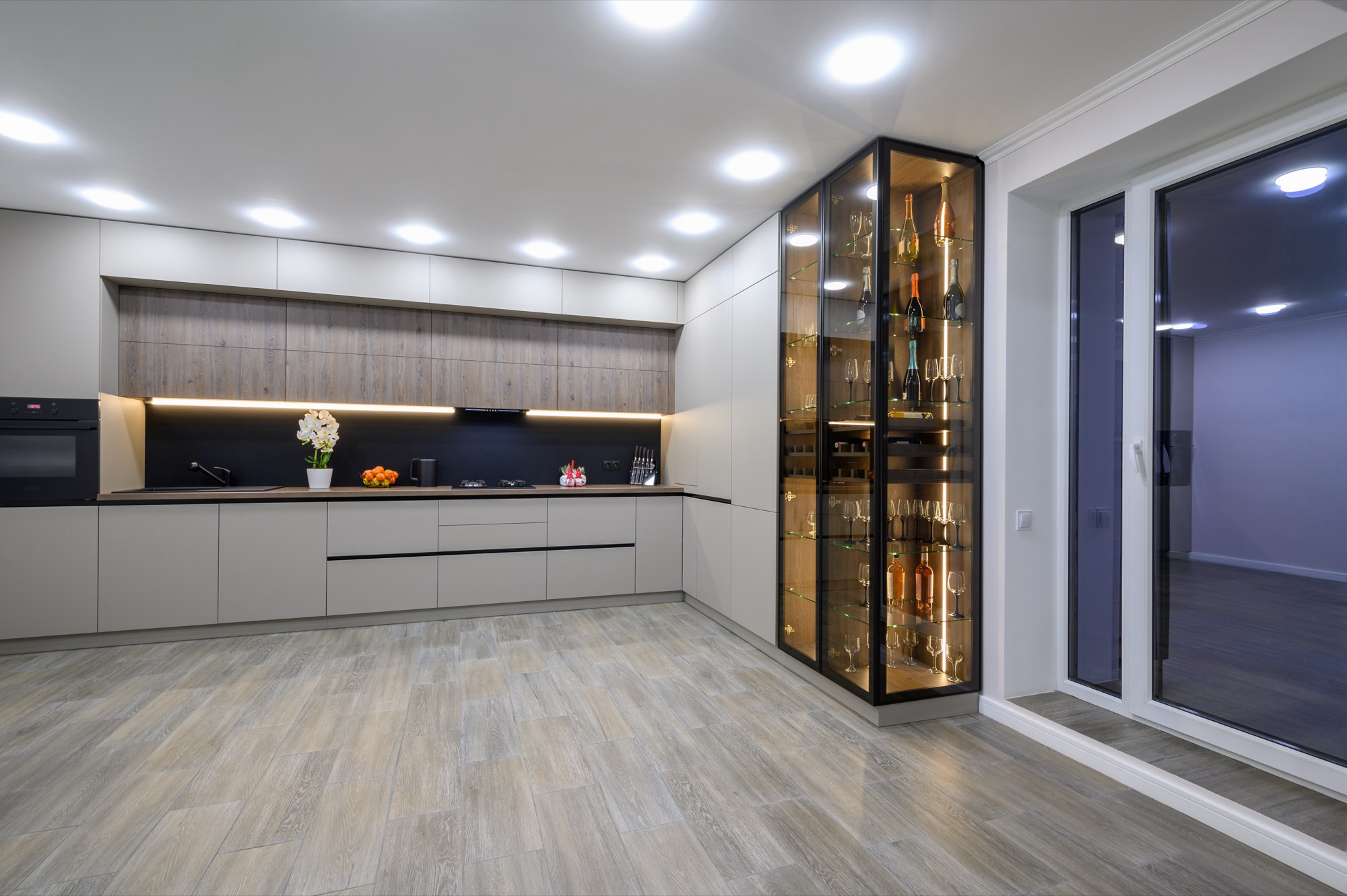 Corner Wine Display